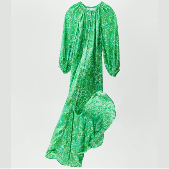 ZARA Printed Shirt Dress Midi Dress - Picture 2 of 13